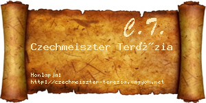 Czechmeiszter Terézia névjegykártya
